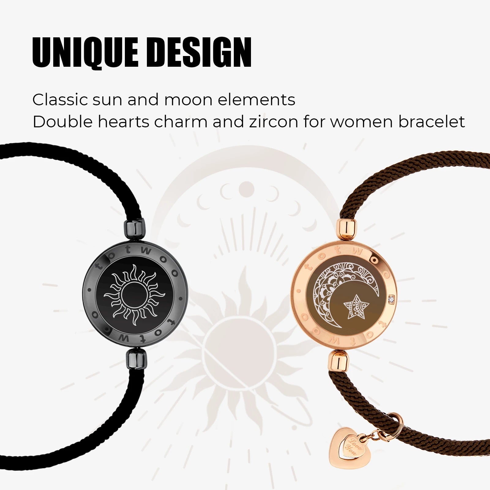 Bracelet Connexion Couple — Duo Soleil & Lune